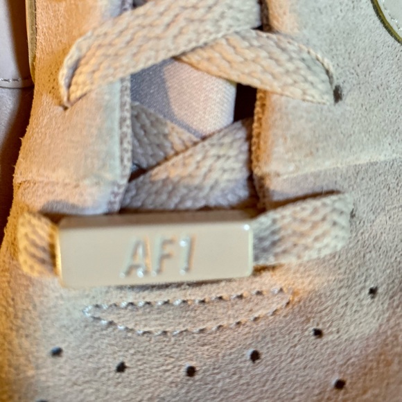 ✨Nike Blush Pink Suede Air Force One Platform Sneakers✨ - Picture 5 of 11